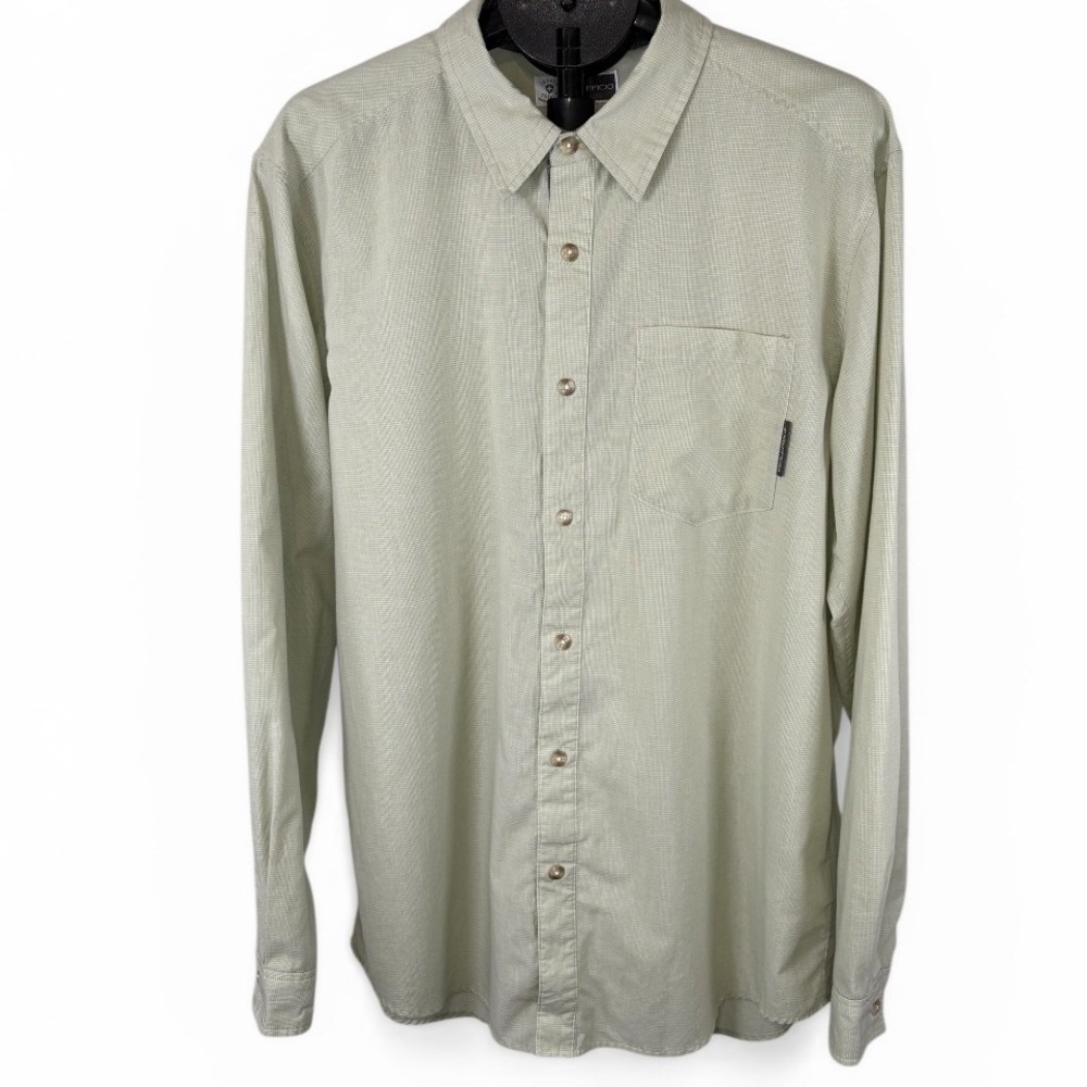 ExOfficio Insect Shield Mens XL Sage Green Long Sleeve Button Down Shirt